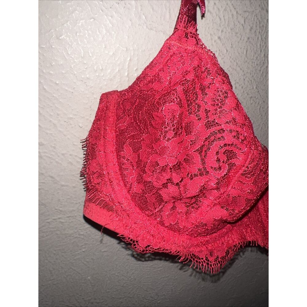 Body by Victoria Secret Dream Angel Push Up Bra Without Padding Red 32D - Picture 5 of 13